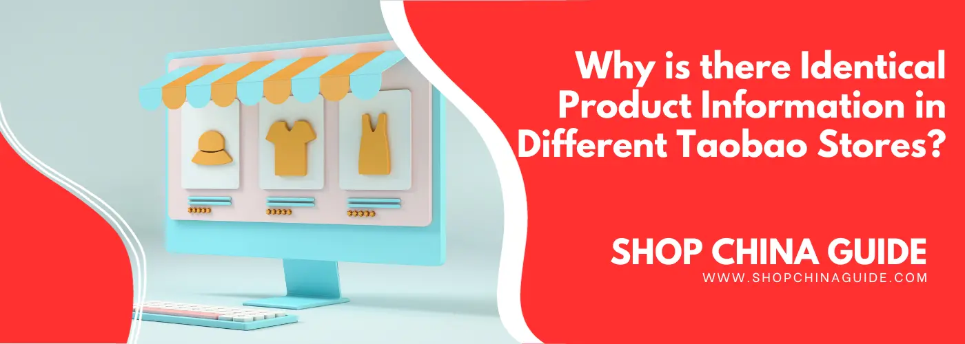 Identical Product Information in Different Taobao Stores